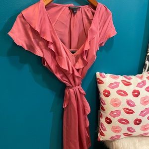 Banana Republic Pink Wrap Dress